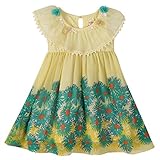 Bonny Billy Little Girl's Summer Chiffon Woven Tank Tops Bohemian Maxi Dresses