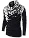 H2H Men's Hipster Hip-hop Long Street T-Shirt NAVYWHITE US M/Asia L (KMTTL0252)