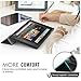 MoKo Case for All-New Amazon Fire 7 Tablet (7th Generation, 2017 Release Only) - Ultra Lightweight Slim Shell Stand Cover with Frosted Back for Fire 7, Black (with Auto Wake/Sleep)