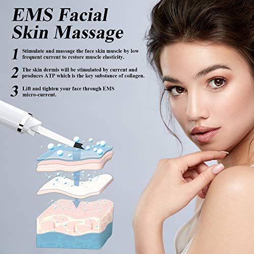 Skin Scrubber Face Spatula ANLAN Face Scrubber Ion EMS Electric Face