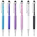 Stylus Pens for Touch Screens, OKRAY 6 Pack Ballpoint Pen with Stylus Tip Black Ink Stylus Pen Compatible with iPad/Tablet, E-Book Reader, iPhone, Android, Samsung and More Touch Screen Devices