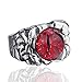 ELFASIO Men Stainless Steel Rings The Devil Dragon eye/Eyes of Hell Demon Red/Blue/Purple/Green Biker Vintage Ring Size 8-15