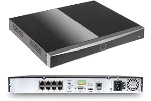 RICHSECU DS-7608NXI-I2/8P/S 8 Channel 4K Acusense NVR 8 POE Network Video Recorder, Human/Vehicle Detection, Facial Recognition, Compatible with Hik IP Cameras(International English Version No HDD)