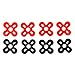 EUDAX 16 PCS Motor Spacer Shock Absorber Pads Damper Vibration Damping Washer Silicone Material for FPV Racing 22xx Series Brushless Motor 2203 2204 2205 2206 2207 2208 (First Version)