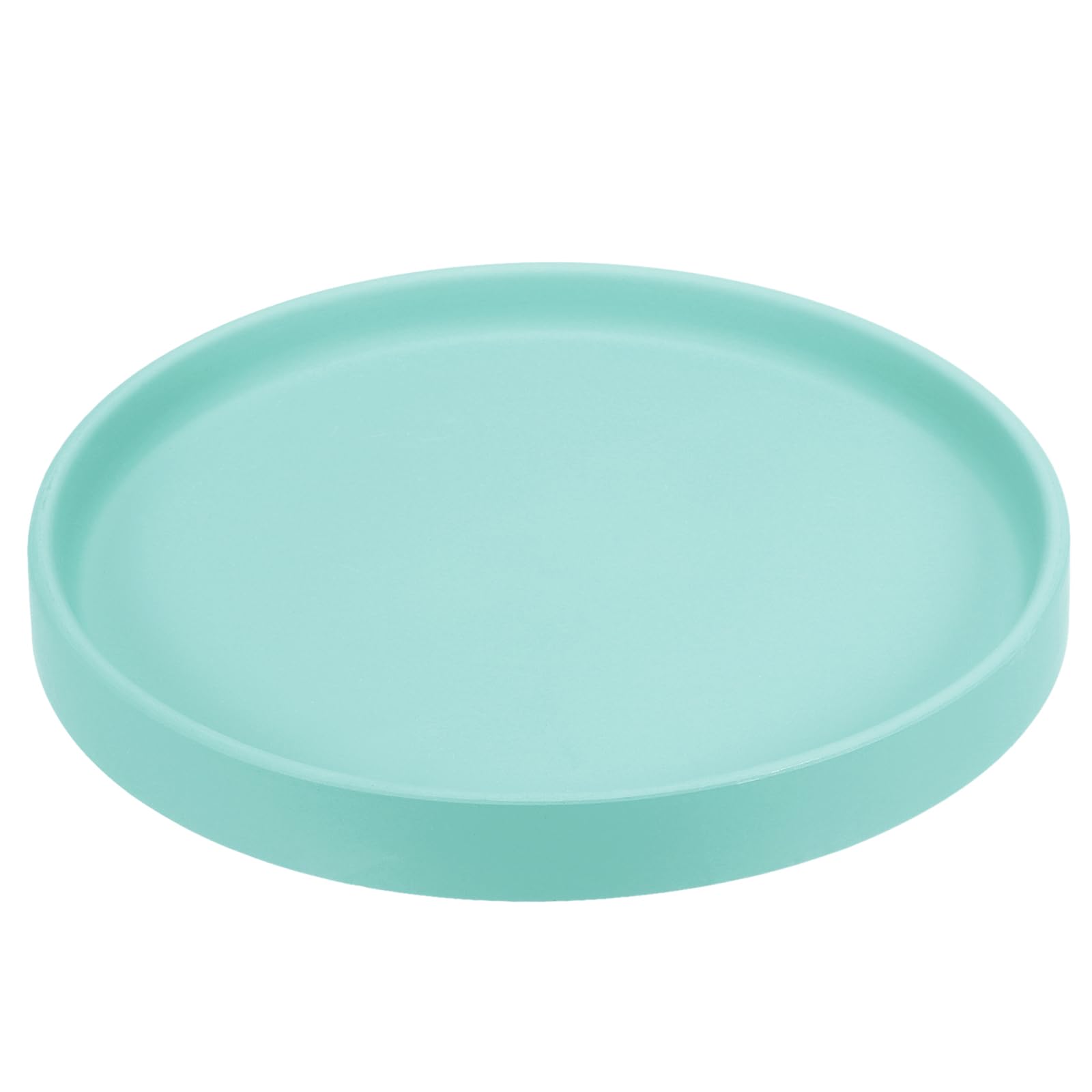 PATIKIL 7.7 Inch Round Ceramic Plant Saucer, Plant Saucer Tray Flower Planter Drip Tray for Indoors Outdoors Patio Balcony, Turquoise