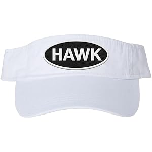 Netflix The Hawk Golf Sun Visor As Seen on Officially Licensed | Adjustable White Cotton Golf Visor Hat for Men and Women | W