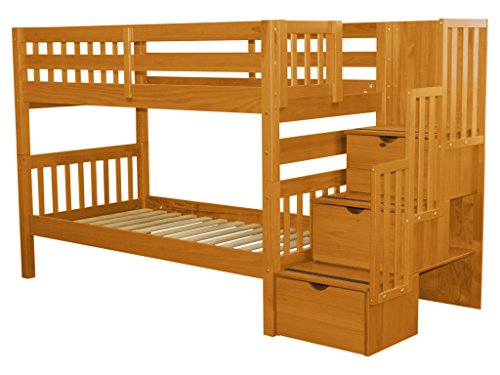 Bedz-King-Stairway-Bunk-Beds-Twin-over-Twin-with-3-Drawers-in-the-Steps-Honey