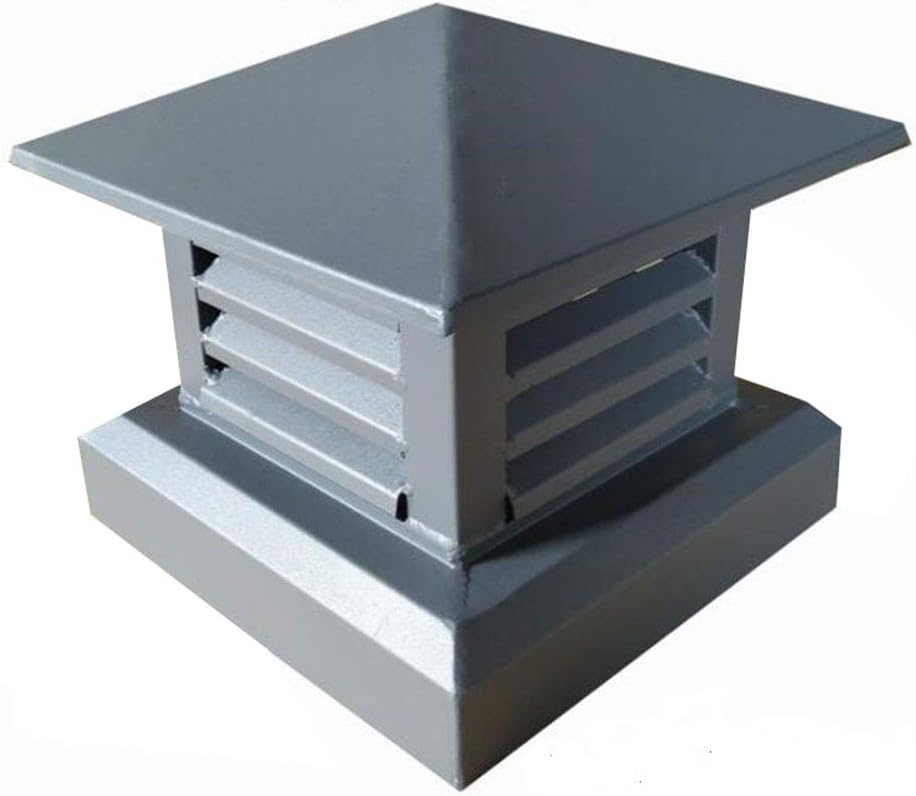 Villa Chimney Cowl Cap,Aluminum Alloy Pipe Rain Cover Protector Cap Ending Roof Cowl Ventilation Cap Rain Hat Hood