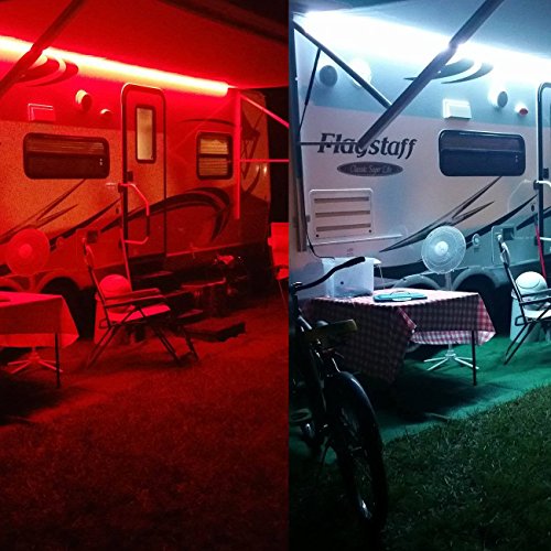 Boogey Lights KRV-VS-MC-BK M7 Hi-Intensity Awning Light for RVs, Motor Homes, Campers and Trailers