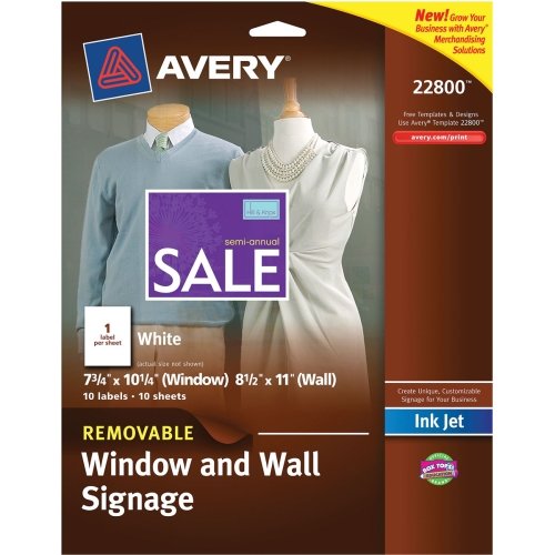 Buy Avery Removable Inkjet Window Wall Signage Decal Online At Buy Avery Removable Inkjet Window Wall Signage Decal Online At