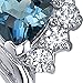Peora London Blue Topaz Angel Wing Earrings 925 Sterling Silver, Genuine Gemstone, 1 Carat Total, Heart Shape, 5mm, Friction Backs, December Birthstone Earrings, Blue Studs