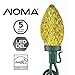 Noma C9 LED Christmas Lights | 50 Multi-Color Bulbs | 33.3 Ft. String Light | UL Certified | Indoor & Outdoor