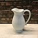 D'vine Dev 10 Inch White Ceramic Pitcher Vase for Home Décor, VS-PT-1