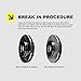 Hart Brakes Front Rear Brakes and Rotors Kit |Front Rear Brake Pads| Brake Rotors and Pads| Ceramic Brake Pads and Rotors - BHCC.40064.02