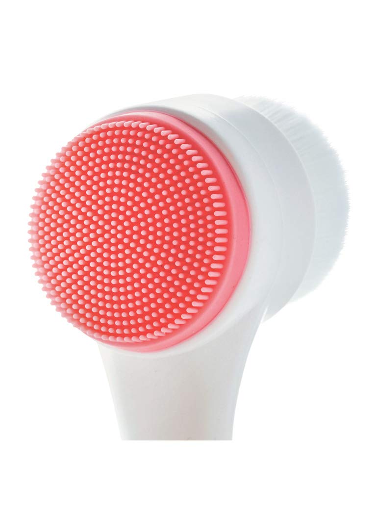 Cala Dual-action pink facial cleansing brush: Beauty