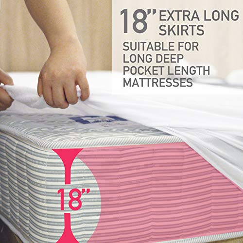FeelAtHome Hypoallergenic Fitted Waterproof Mattress Protector - Premium Anti-Dust Mite, Anti-Allergens Mattress Protection Cover (Twin XL) - Thumbnail 5