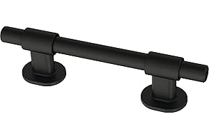 Franklin Brass Adjusta-Pull (5-Pack) Adjustable Drawer Pulls | Fits 1-3/8 to 4 Inch Hole Centers | Matte Black Cabinet Handles| Francisco P44364-FB-B