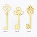 LolliBeads (TM Mixed Set of 30 Large Skeleton Keys in Golden- Set of 30 Keys