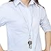 Wisdompro Fashion Lanyard, Women's Chain Lanyard Necklace with Metal Clasp and Keyring for Keys, ID Badge Card Holder - Stud Chain
