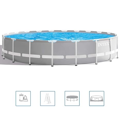 Intex Ensemble De Piscine Hors Sol Terrasse Patio