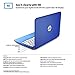(Discontinued) HP Stream 11.6 Inch Laptop (Intel Celeron, 2 GB, 32 GB eMMC , Horizon Blue) Includes Office 365 Personal for One Year