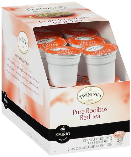 Click Here to See More Images Twinings Pure Rooibos Herbal Tea, Keurig K-Cups, 24 count (Pack of 4)(Packaging may vary)