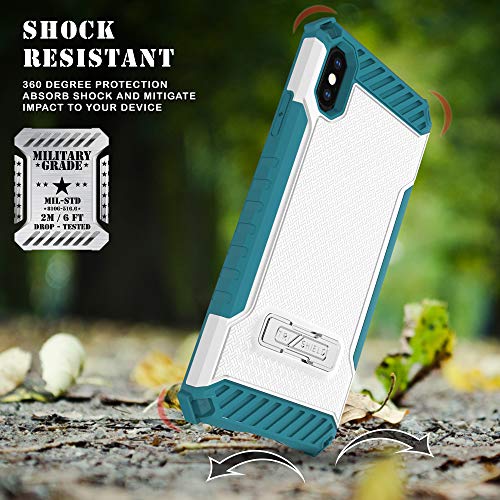 iPhone Xs Max (6.5") Case, TRISHIELD Rugged Cover with + [Belt Clip Holster] + [Built in Kickstand] - Collage Surf Board - Thumbnail 4