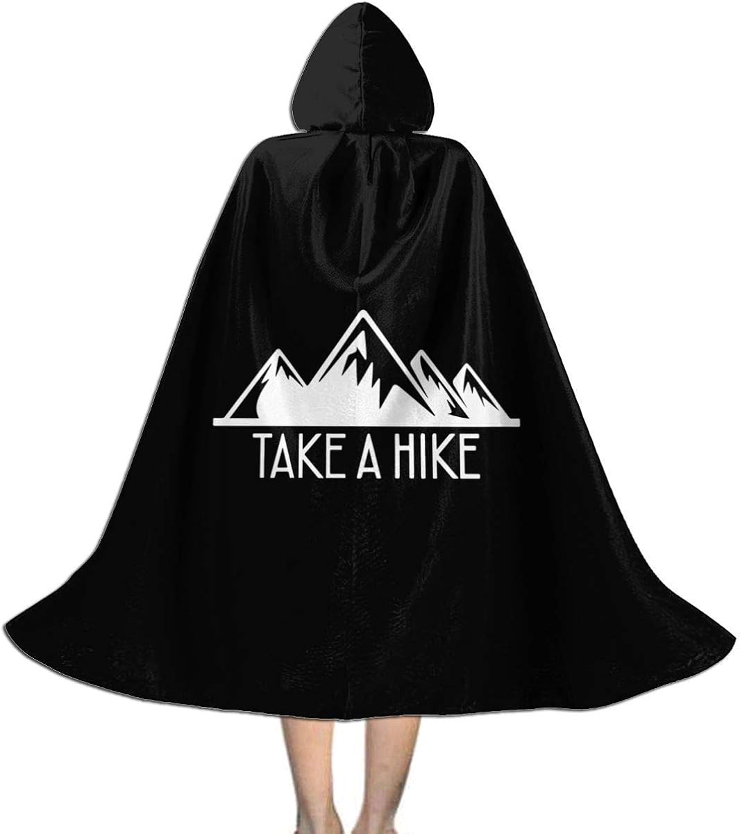 Amanda Walter Take A Hike Mountains Logo Kids Hooded Cloak Fashion Long