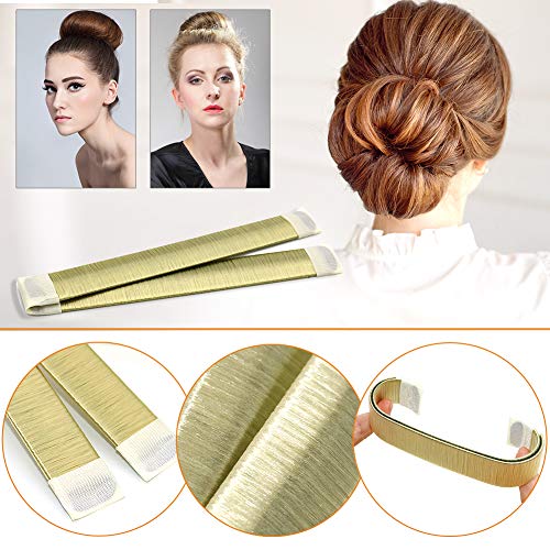 Hair Bun Makers, Angela&Alex 17 Pcs Magic Hair Bun Maker Sets Hair Donuts Hair Elastic Bands Hair Clips DIY Hair Styling Tools for Girls Women