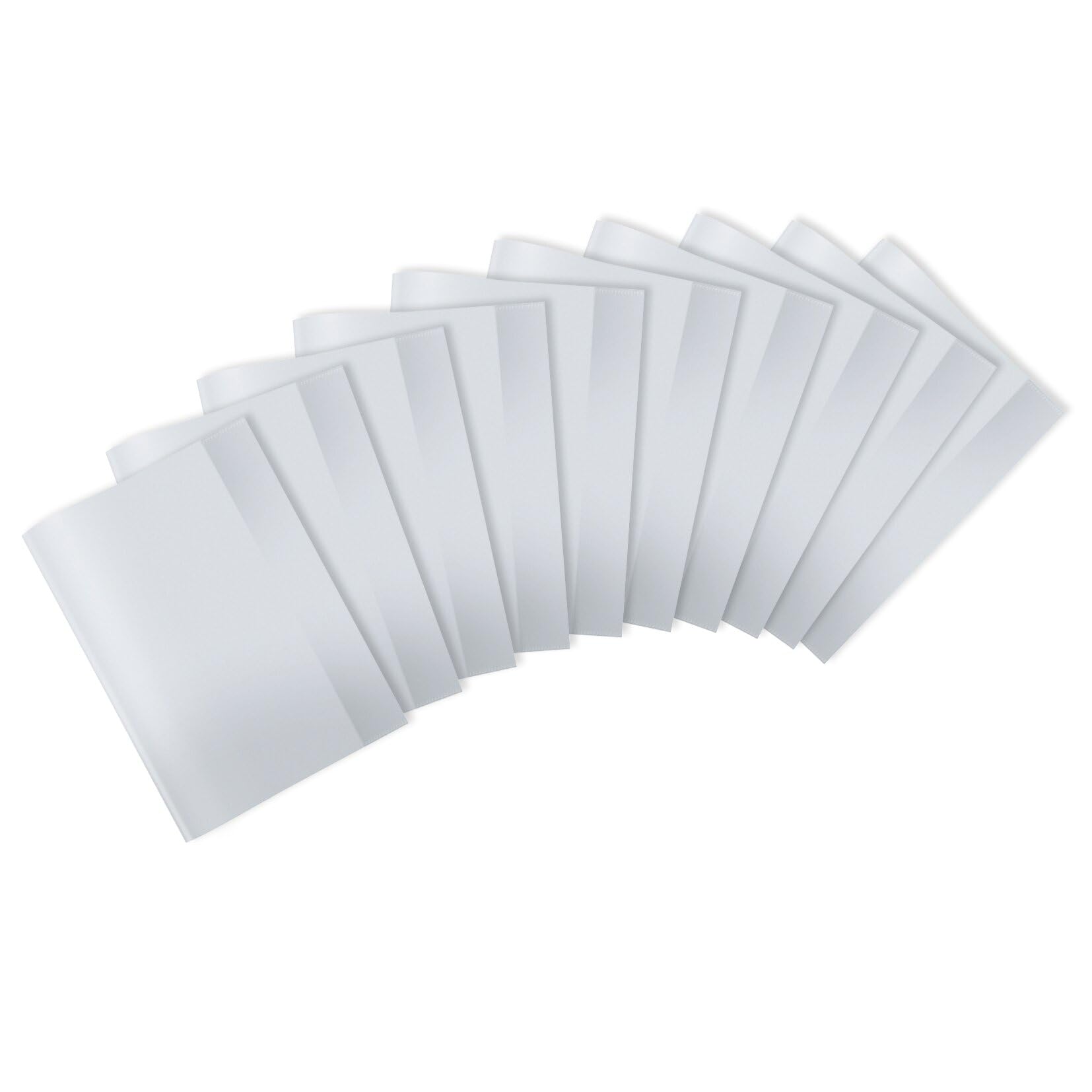 HERMA A4 transparent notebook covers, made of sturdy and easy to clean plastic for school 20242, pack of 10 — image 1