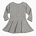 Infant Toddler Baby Girls Dress Pink Ruffle Long Sleeves Cotton (18-24m(92), Gray)
