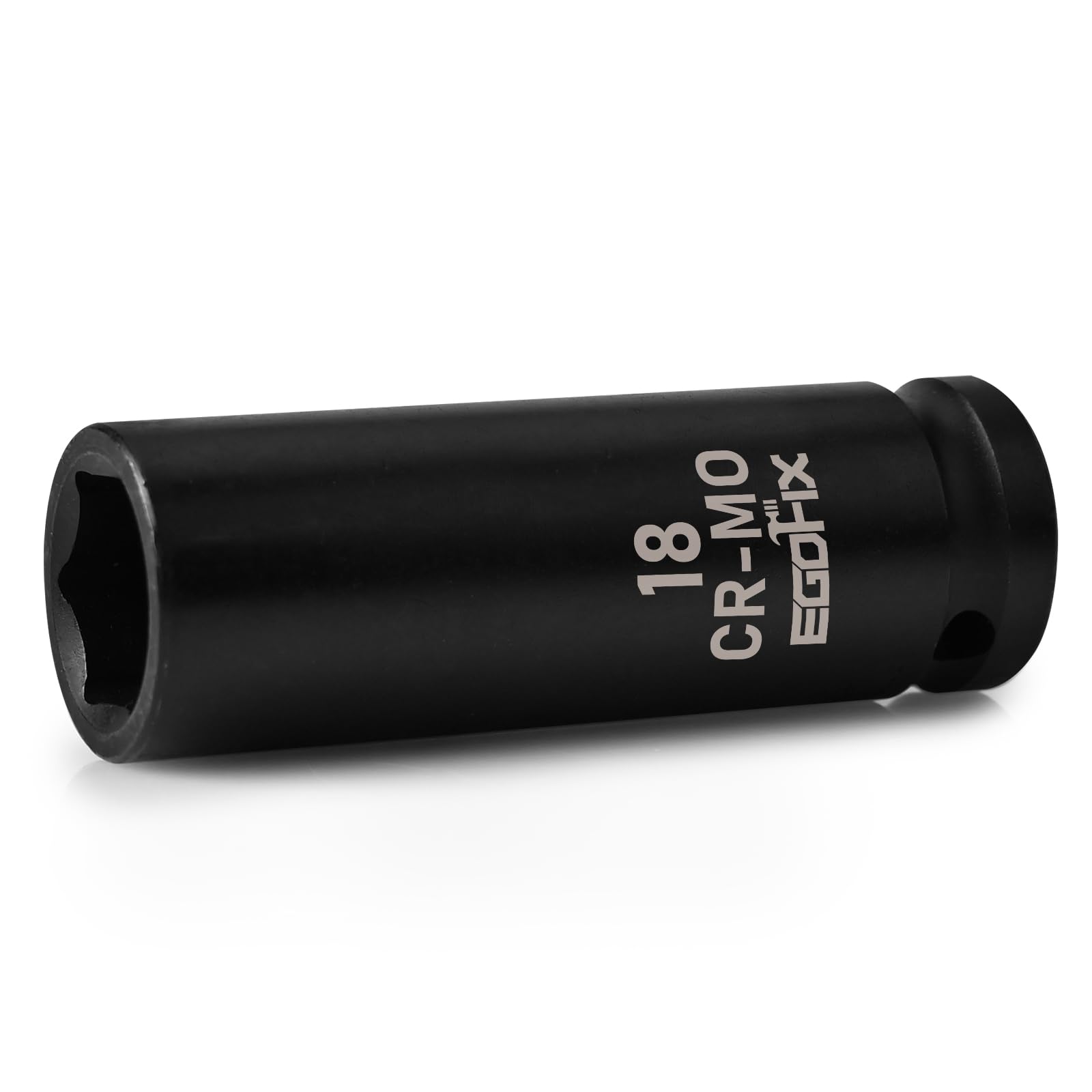 Photo 1 of EGOFIX 1/2" Drive Deep Impact Socket, 18mm Socket, CR-MO, Metric, 6 Point