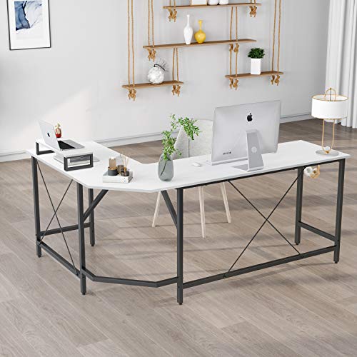 CubiCubi L Shaped Desk Computer Corner Desk, Home Office Gaming Table