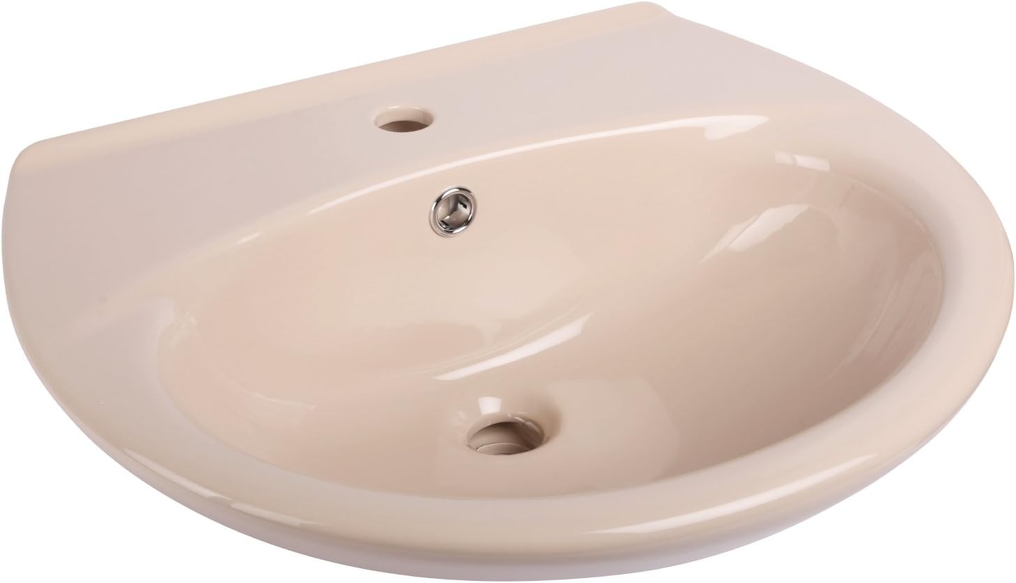 'aquaSu® Waschtisch, 55 cm, Beige, Waschbecken: Amazon.de: Baumarkt