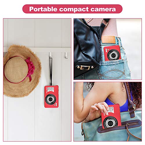 LINNSE Digitalkamera, Kompaktkamera 30MP 2,7-Zoll- mit 8X Digitalzoom Fotoapparat Digitalkamera mit 32 GB SD-Karte und 2… – Bild 7