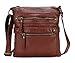 Scarleton Casual Double Zipper Crossbody Bag H182020 - Burgundy