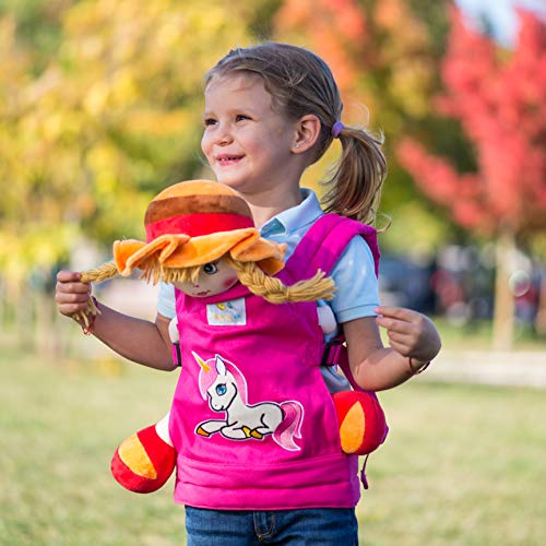 HappyVk Baby Doll Carrier for Kids with Cute Unicorn Embroidery. Plus