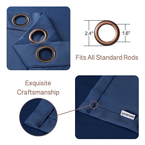 image for Rose Home Fashion RHF Function Curtain-Wide Thermal Blackout Patio Doo