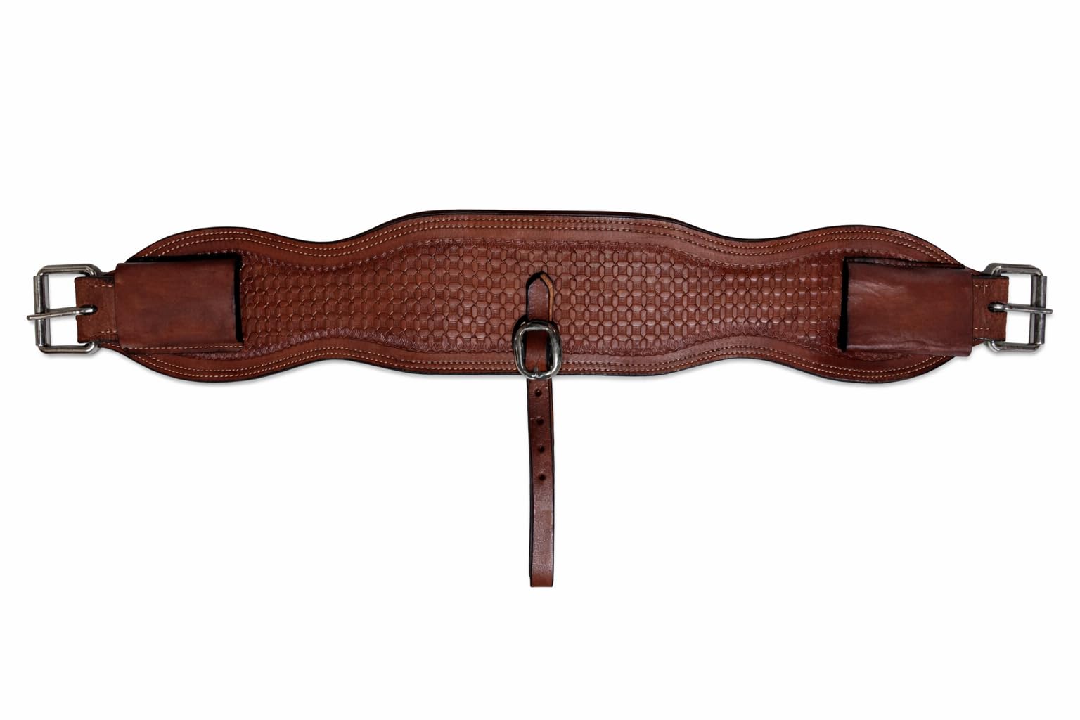 Caballo marrón cuero occidental espalda cincha cincha flanco silla cinchas 33 Tack 9752