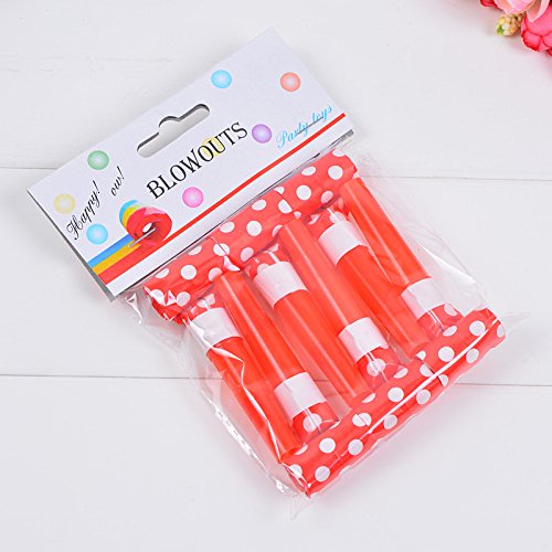 Red dot Blowouts Party Blowers Whistle Noise Maker - Pack of 30 - Thumbnail 3