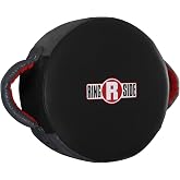 Ringside Round Boxing Punch Shield - MMA Striking Target | Lightweight 14.5" round striking pad for boxing and MMA. Synthetic leather shield with reinforced handles for coach safety.