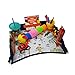 Kids Travel Tray with customizable Drawing Surface Universal Fit for Booster/Car Seat, Stroller, Pushchair/Highchair - Perfect Play & Learn Activity Snack Tray and Organizer for on the go travel