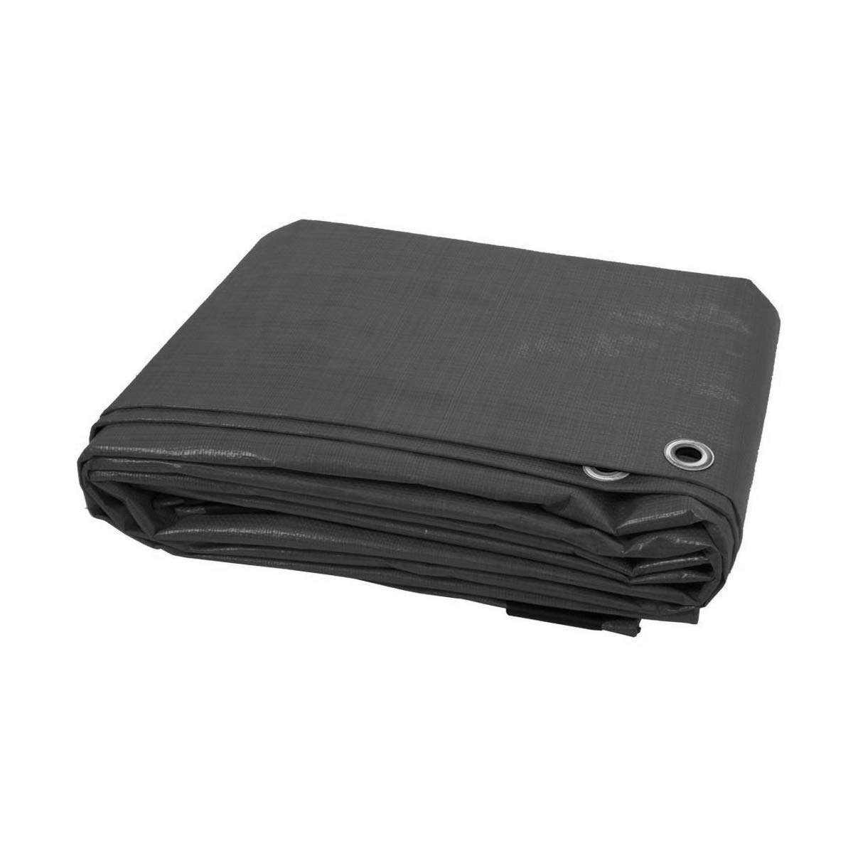 1.5 x 2 m Grey 200 GSM Tarpaulin Waterproof Heavy Duty Tarp Sheet Cover, Groundsheet - Waterproof, Weatherproof, Frost-Resistant, UV Protection, Universal, Multipurpose, Reinforced Eyelets