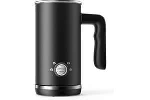 Milk Frother, Electric Milk Frother and Steamer, 4 in 1 Automatic Cold Hot Milk Frother and Warmer(150ml/300ml), Double Wall 