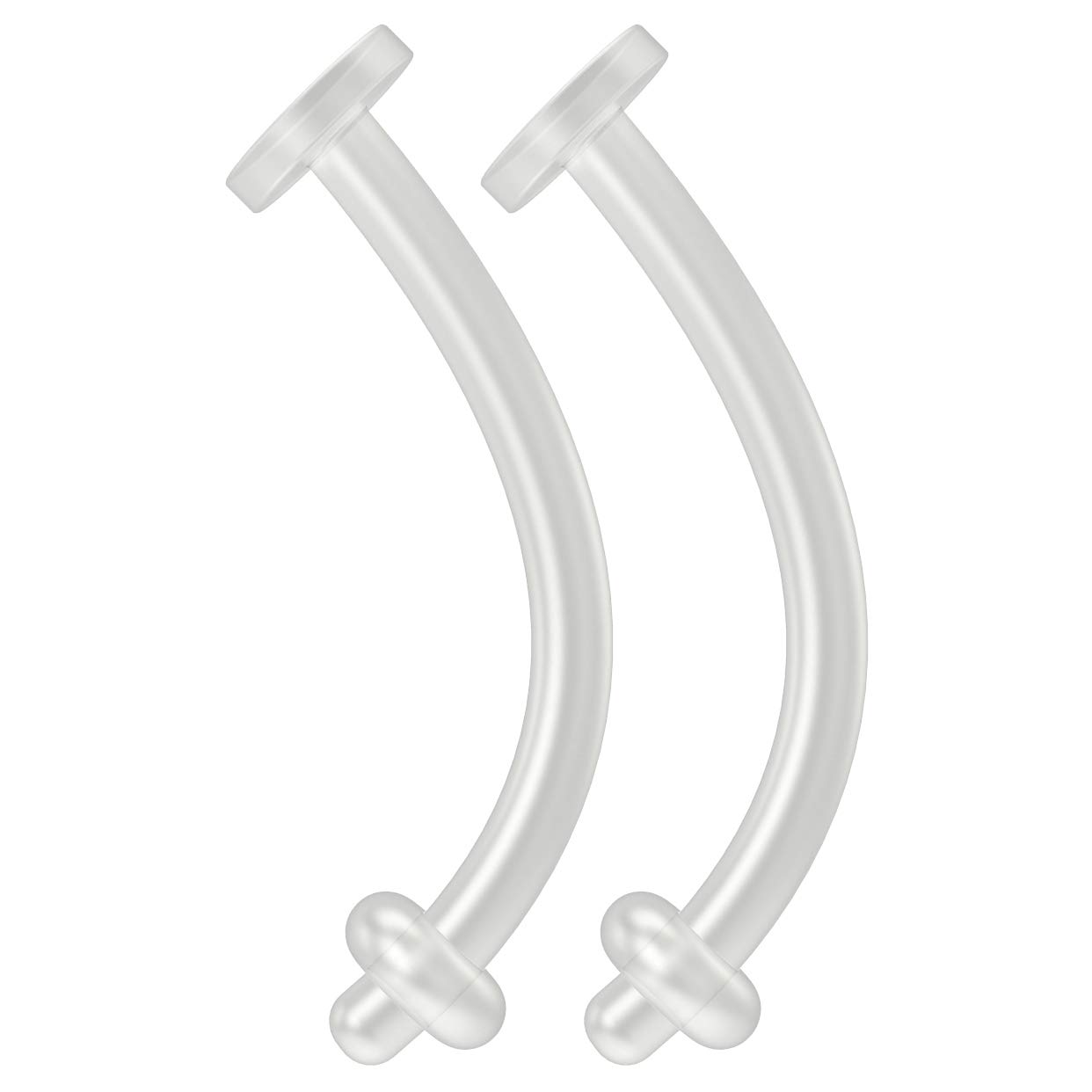 Buy 2pc 14g Belly Button Retainer Ring Flexible BioFlex Plastic Navel