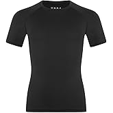 Anawakia Boys Compression Shirt Short Sleeve Youth Kids Athletic T-Shirt Quick Dry Undershirt for Basketball Football Tops