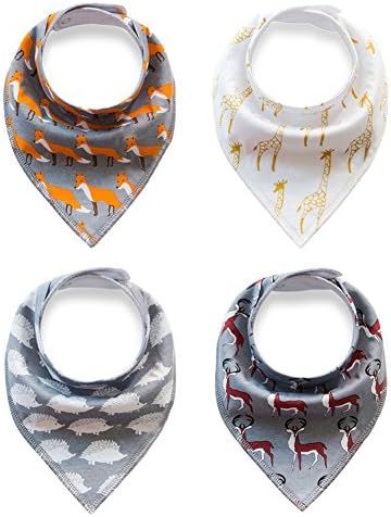 Baby Bandana Drool Bibs Set,Super Absorbent,Soft,Hypoallergenic for Boys & Girls