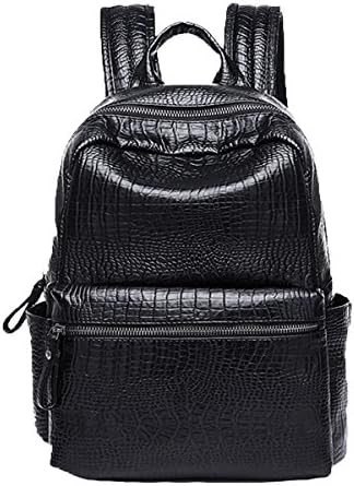Ladies Genuine Leather Crocodile Backpack Shoulder Travel Bag College Daypack Handbag