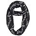 MissShorthair Music Note Print Infinity Scarfs for Women