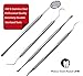 #1 Platinum UMD 4 Piece Dental Kit Hygiene Tartar Calculus Plaque Scraper,Tools Tarter Scraper Scaling Instrument, Dental Toothpick, Mouth Mirror Professional Surgical Grade Braces Dog Orthodontic
